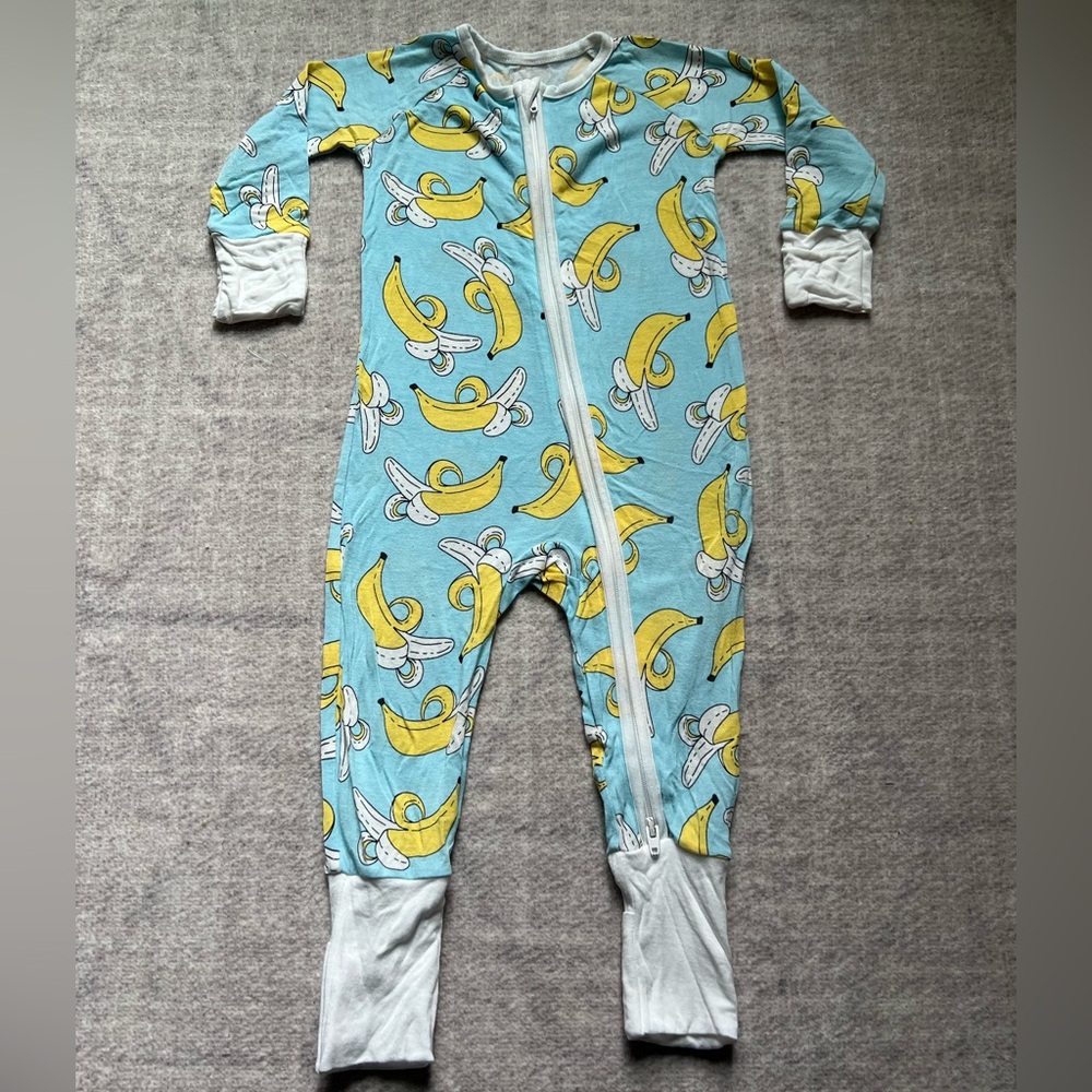 Little Sleepies OG Bananas Bamboo Zippy Pajamas (3-6 months)